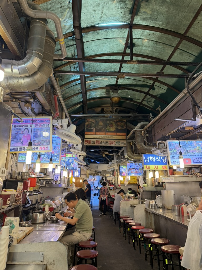 広蔵市場の食堂街